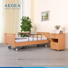 AG-WS001 Hospital de madeira de três manivela ajuste manual de cuidados de saúde idosos home care cama